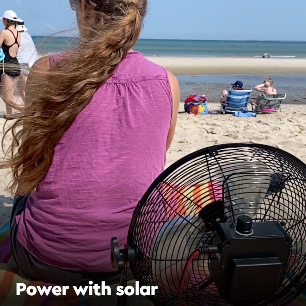 solar powered outdoor fan