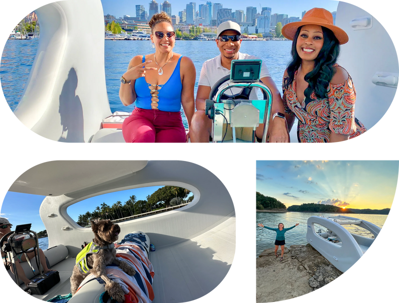 Light as air, stable as a catamaran.